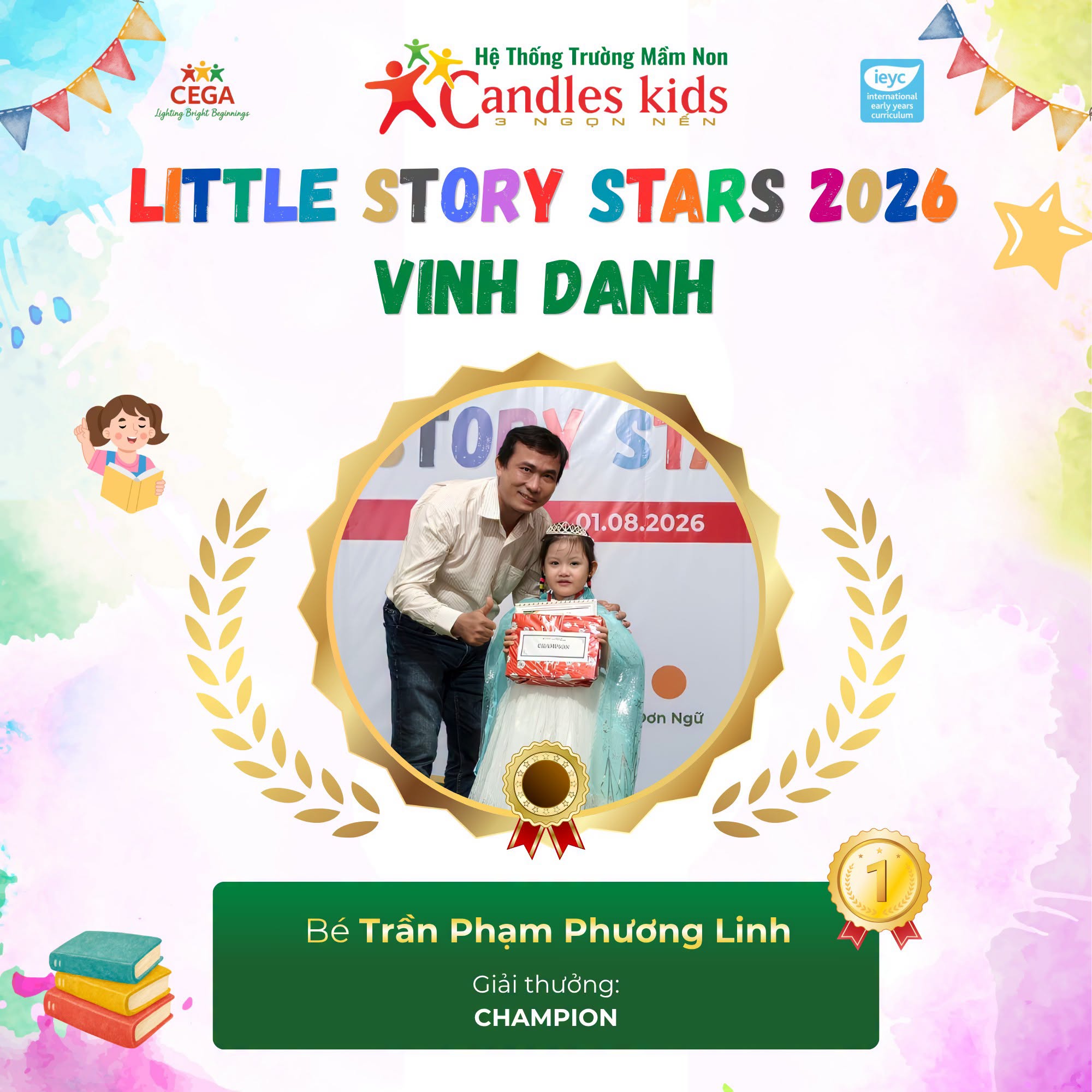 Kết Quả Cuộc Thi Kể Chuyện Tiếng Anh Candles Little Story Stars 2026 Tại Candles Kids