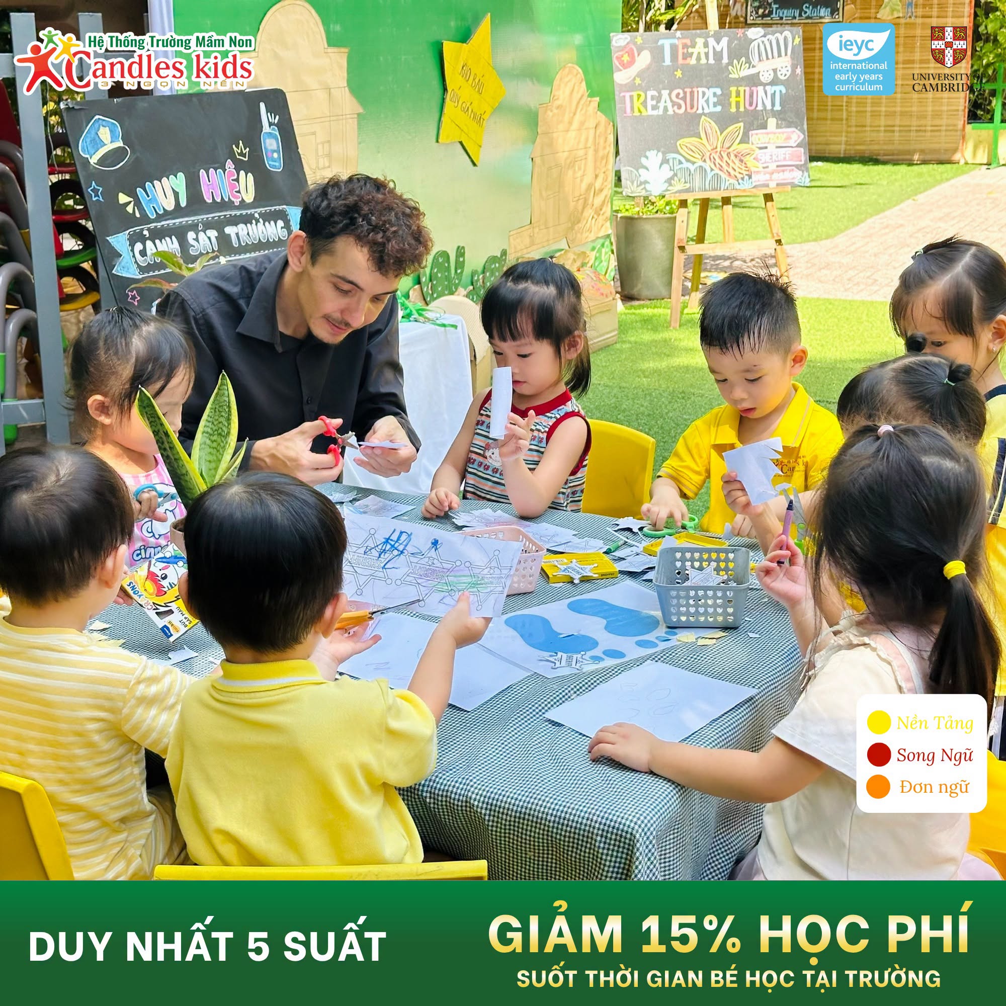 Duy Nhất 5 Suất Ưu Đãi 15% Học Phí Mầm Non Song Ngữ Tại Gò Vấp
