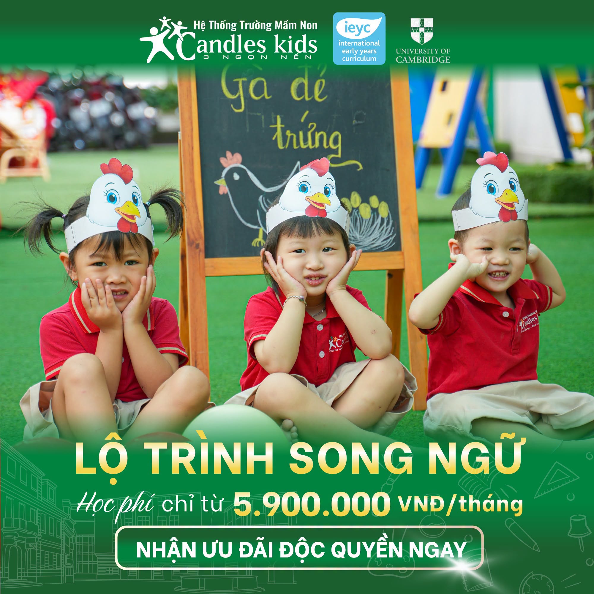 Tuyển Sinh Mầm Non Gò Vấp 2026 - 2027: Nhận Ưu Đãi Học Phí Đặc Biệt Tại Candles Kids