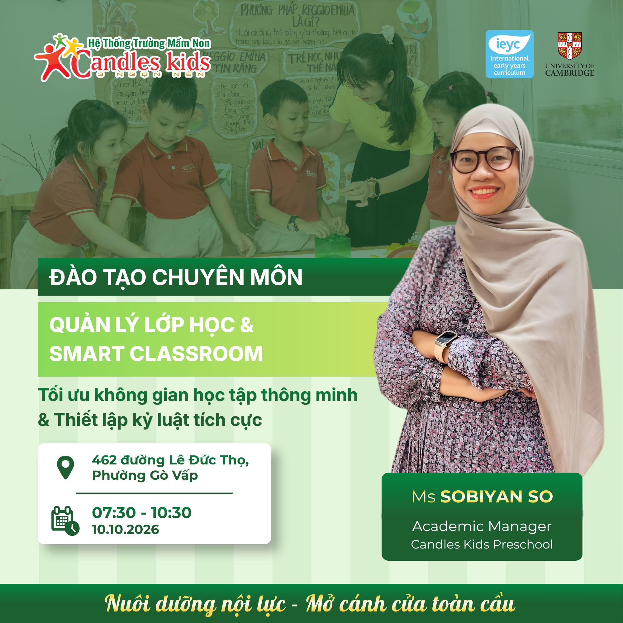 Đào Tạo Chuyên Môn Smart Classroom & Kỷ Luật Tích Cực Cho Giáo Viên Mầm Non Candles Kids